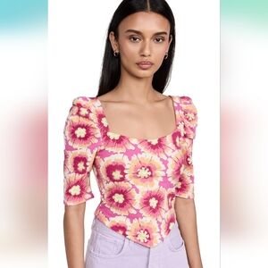 Free People Give Me More Crop Top- Pop Combo- Size L